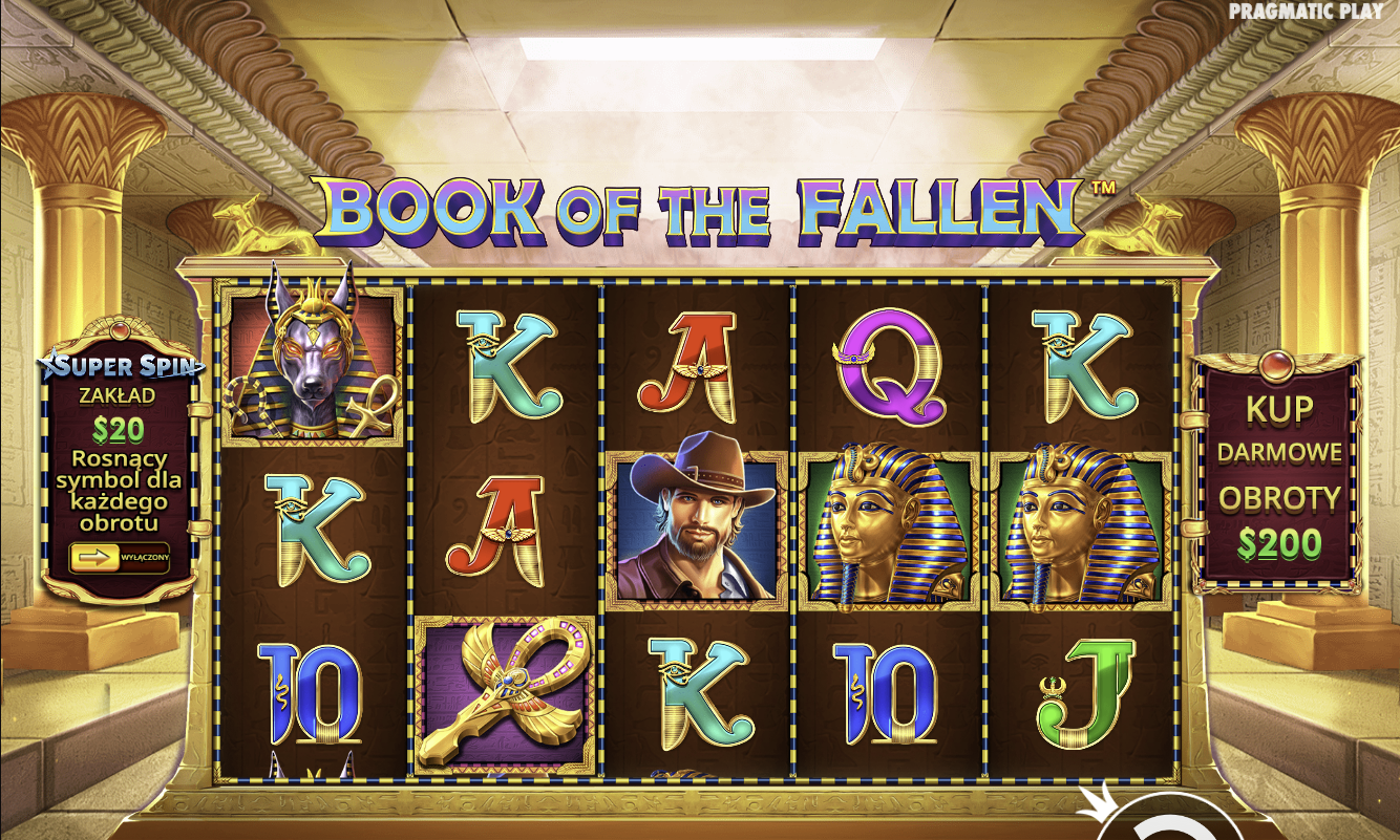 Darmowe spiny na Book of the Fallen w VinciSpin Casino – Odbierz bonus i odkrywaj starożytne skarby w tej ekscytującej grze slotowej!