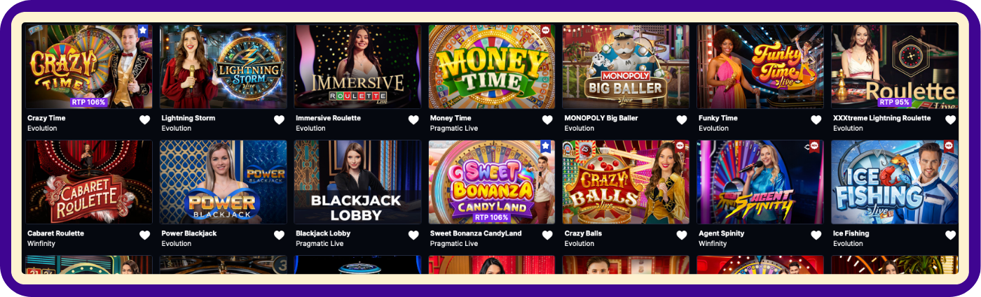 Oferta gier po wykorzystaniu bonusu – kasyno na żywo, to przegląd gier z prawdziwymi krupierami dostępnych po zakończeniu korzystania z bonusu, obejmujący stoły na żywo oraz interaktywne rozgrywki zgodnie z zasadami platformy.