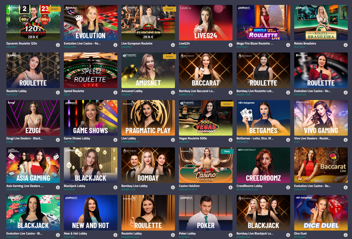 Kasyno na żywo w CristalPoker – graj w blackjacka, ruletkę, bakarata i pokera z prawdziwymi krupierami na żywo.