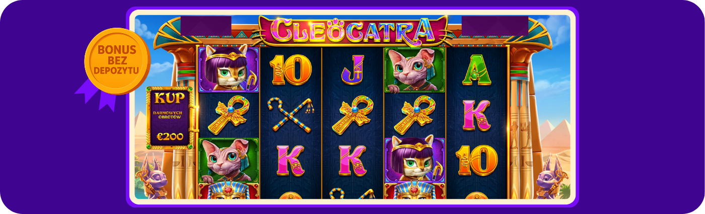 Starda Casino oferuje 100 darmowych spinów do wykorzystania na popularnym slocie Cleocatra od Pragmatic Play, obejmujących zasady aktywacji, wymagania obrotu oraz ewentualne limity wypłat zgodnie z warunkami promocji.