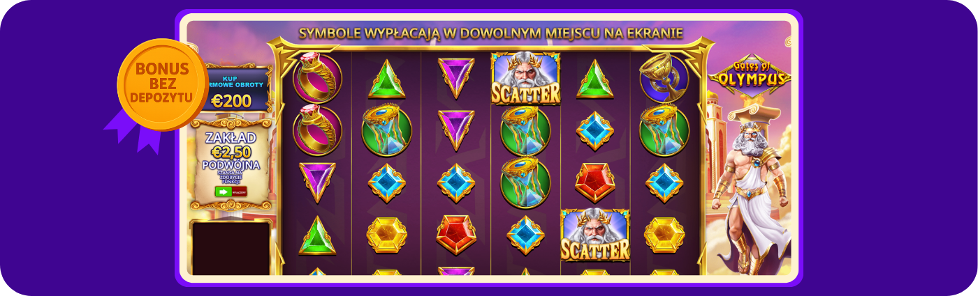 Starda Casino oferuje 100 darmowych spinów do wykorzystania na popularnym slocie Gates of Olympus od Pragmatic Play, wraz z informacjami o zasadach aktywacji, wymaganiach obrotu oraz ewentualnych limitach wypłat zgodnie z warunkami promocji.